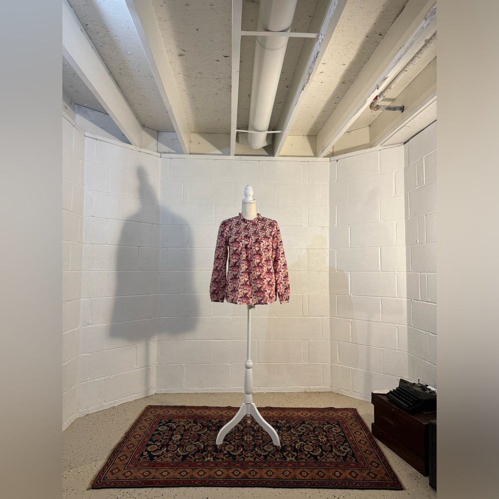 XS J. Crew with Liberty Fabric Floral Blouse